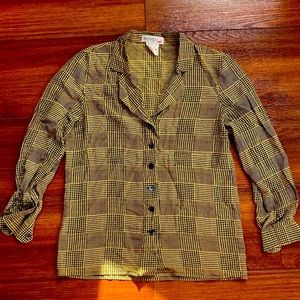 Vintage Plaid Mondi top